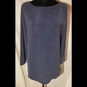 Michael Kors black sparkle long sleeve tunic
